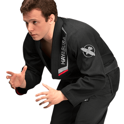 Uniforme de Jiujitsu Brasileño Liviano Hayabusa Ultra-Lightweight (Negro) (Disponible por Encargo)