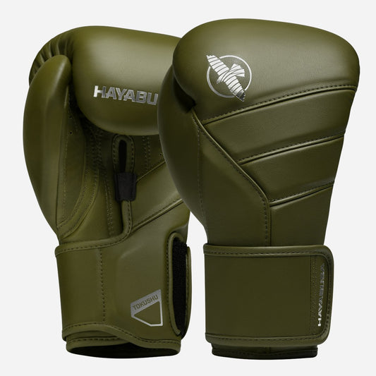 Guantes de Box Hayabusa T3 Kanpeki (Cuero) (Verde Oliva) (Disponible por Encargo)