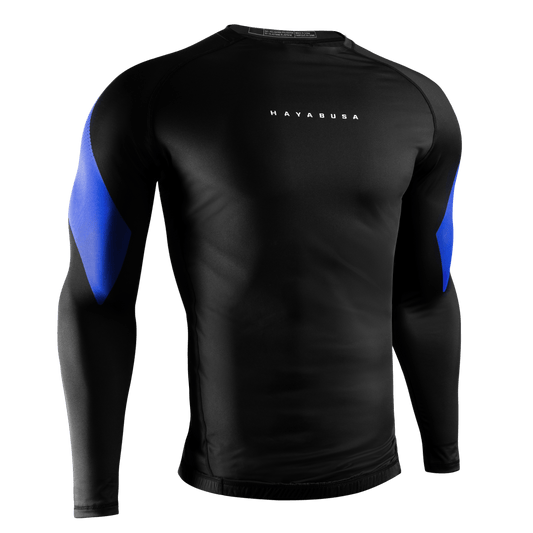 Rashguard Manga Larga para Hombre Hayabusa Pro Ranked (Azul) (Disponible por Encargo)