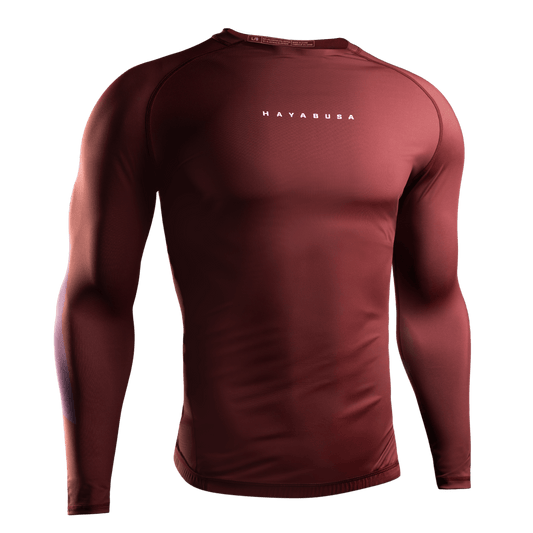 Rashguard Manga Larga para Hombre Hayabusa Core (Rojo) (Disponible por Encargo)
