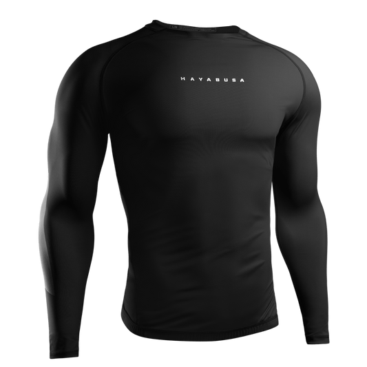 Rashguard Manga Larga para Hombre Hayabusa Core (Negro) (Disponible por Encargo)
