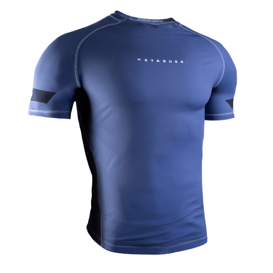 Rashguard Manga Corta para Hombre Hayabusa Core (Azul) (Disponible por Encargo)