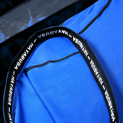 Rashguard Manga Larga para Mujer Hayabusa UFC BJJ (Negro / Azul) (Disponible por Encargo)