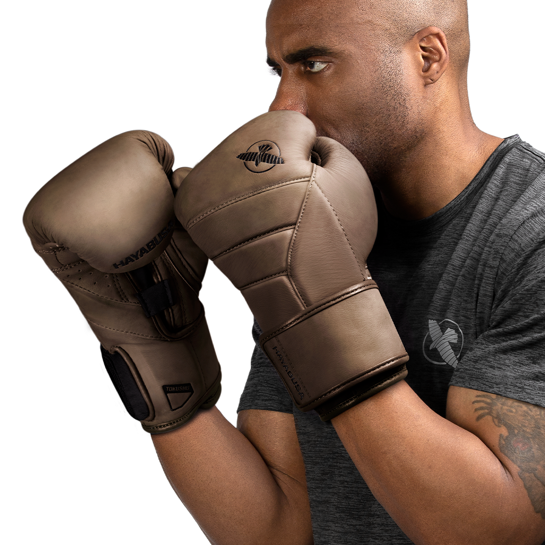 Guantes de Box Hayabusa T3 de Cuero de Lujo (Café) (Disponible por Encargo)