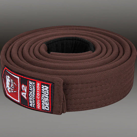 Cinta de Jiujitsu Brasileño Venum (Café) (Disponible en Costa Rica y por Encargo)
