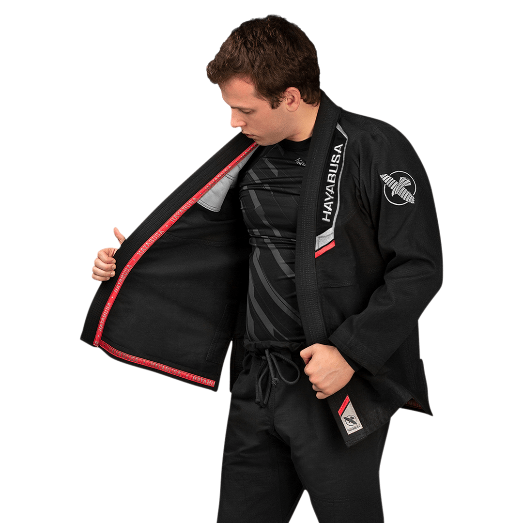Uniforme de Jiujitsu Brasileño Liviano Hayabusa Ultra-Lightweight (Negro) (Disponible por Encargo)
