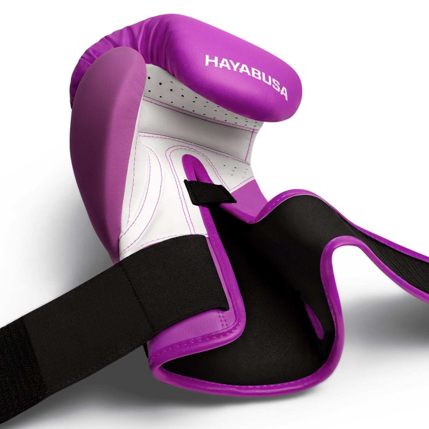 Guantes de Box Hayabusa T3 Neón (Morado / Blanco) (Disponible por Encargo)