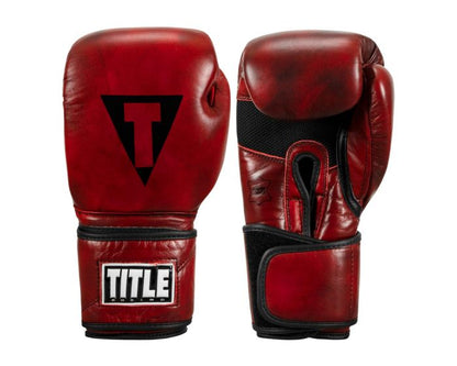 Guantes de Box Title Blood Red (Cuero) (Disponible por Encargo)