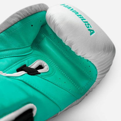 Guantes de Box Hayabusa T3 (Blanco / Turquesa) (Disponible por Encargo)
