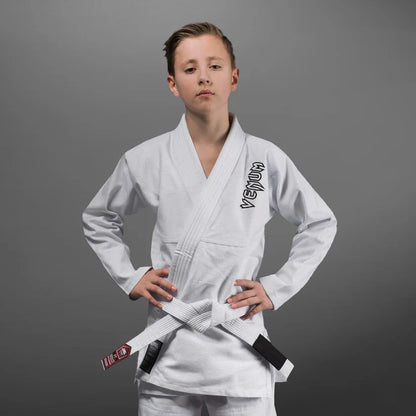 Uniforme de Jiujitsu Brasileño Venum Contender para Niño (Blanco) (Disponible por Encargo)