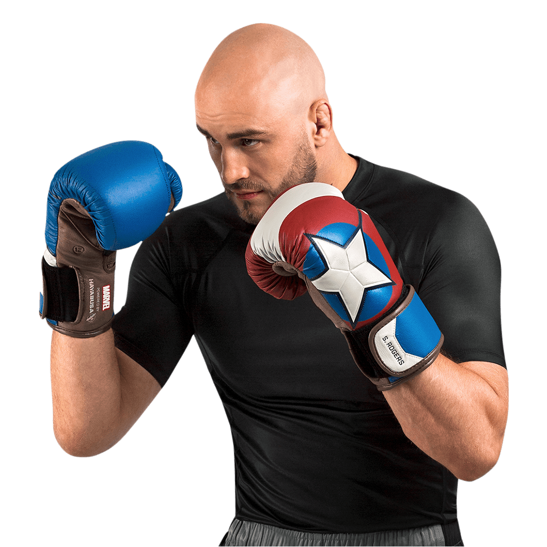 Guantes de Box Hayabusa T3 Edición Capitán América Steve Rogers (Marvel) (Disponible por Encargo)