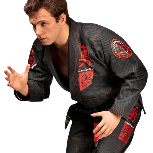 Uniforme de Jiujitsu Brasileño Hayabusa Goorudo 3 (Negro) (Disponible por Encargo)