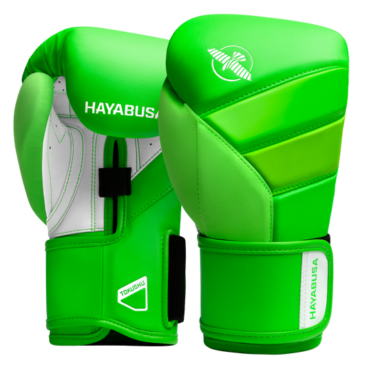 Guantes de Box Hayabusa T3 Neón (Verde / Blanco) (Disponible por Encargo)