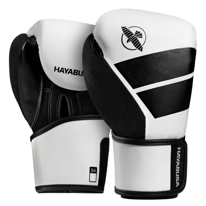 Guantes de Box Hayabusa S4 para Niños (Blanco / Negro) (Disponible por Encargo)