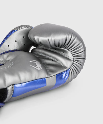Guantes de Box Venum Elite (Gris / Azul) (Edición Especial)  (Disponible por Encargo)