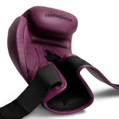 Guantes de Box Hayabusa T3 de Cuero de Lujo (Morado) (Disponible por Encargo)