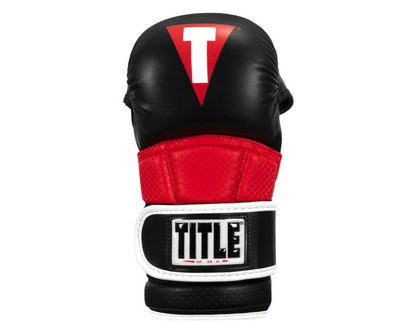 Guantes de MMA Title Full Contact (Sparring) (Negro / Rojo) (Disponible por Encargo)
