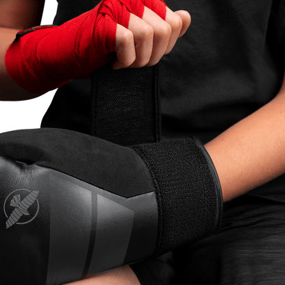 Guantes de Box Hayabusa S4 para Niños (Negro / Gris) (Disponible por Encargo)