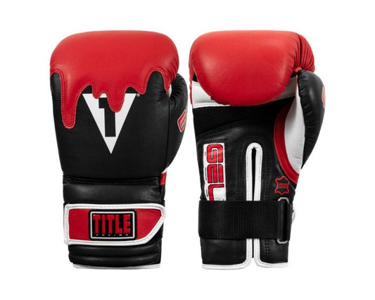 Guantes de Box Title GEL Lava (Negro / Rojo) (Disponible por Encargo)