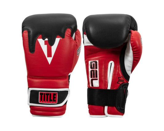 Guantes de Box Title GEL Lava (Rojo / Negro) (Disponible por Encargo)