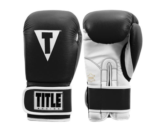 Guantes de Box Title Pro Style 3.0 (Cuero) (Negro / Blanco) (Disponible por Encargo)