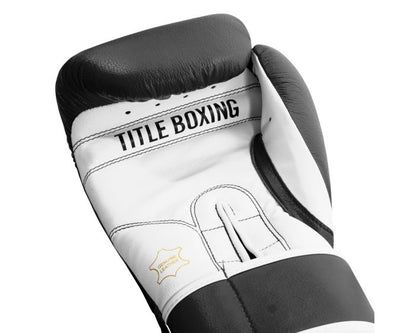 Guantes de Box Title Pro Style 3.0 (Cuero) (Negro / Blanco) (Disponible por Encargo)