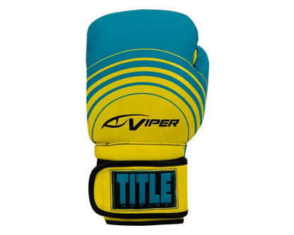Guantes de Box Title Viper Select 2.0 (Cuero) (Turquesa / Amarillo) (Disponible por Encargo)