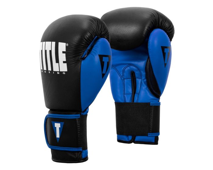 Guantes de Box Title Dynamic Strike (Negro / Azul) (Disponible por Encargo)