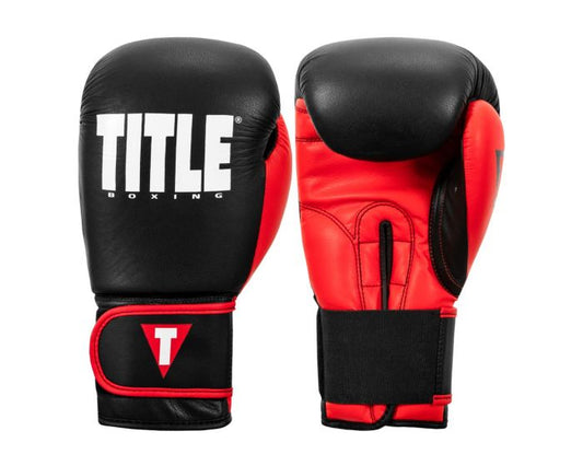 Guantes de Box Title Dynamic Strike (Negro / Rojo) (Disponible por Encargo)