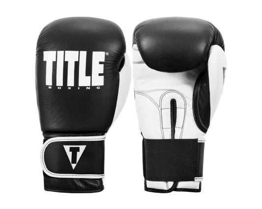 Guantes de Box Title Dynamic Strike (Negro / Blanco) (Disponible por Encargo)